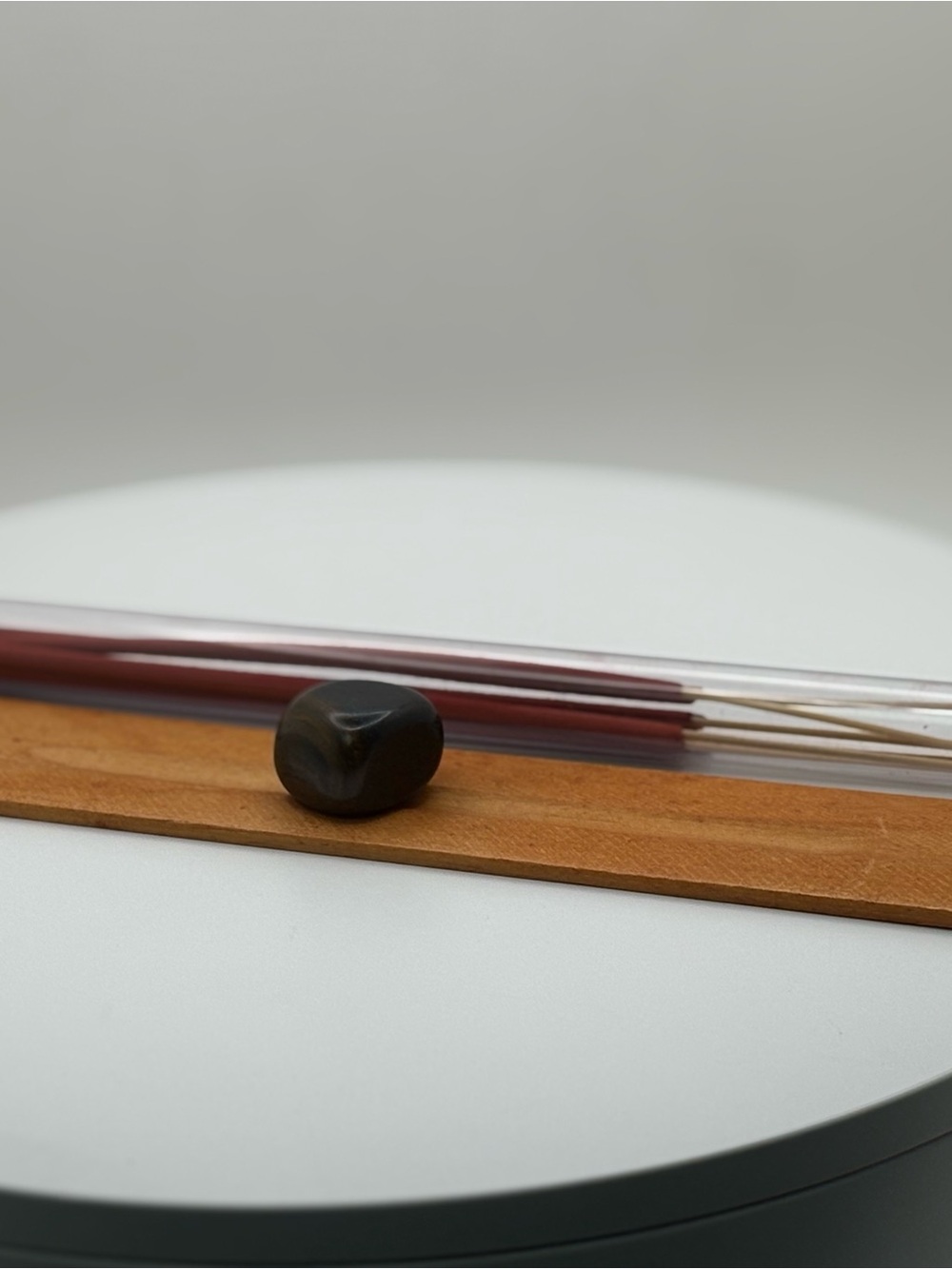 Dragon’s Blood Incense Burner Set with Blue Tiger’s Eye Stone